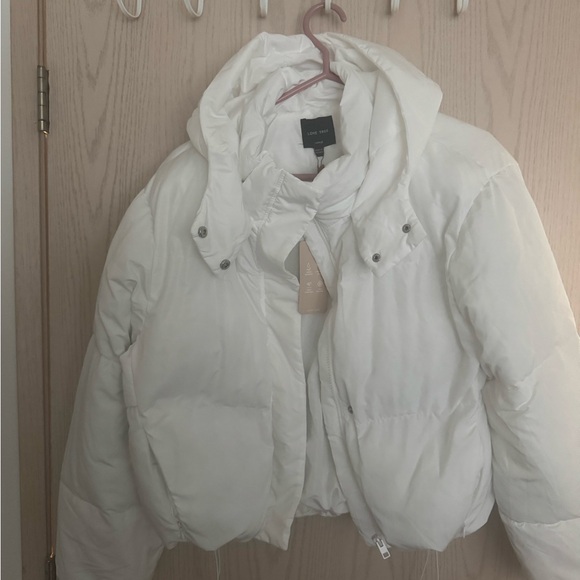 Love Tree Women's Cream Puffer Jacket - Picture 1 of 2